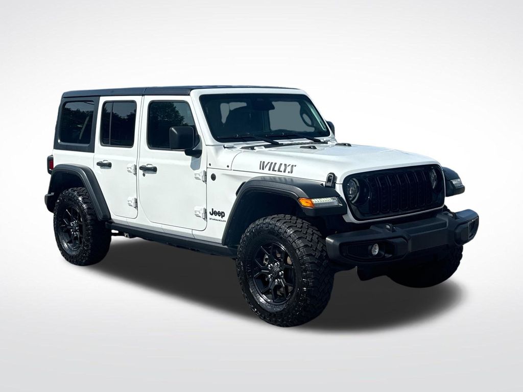 Bright White Clearcoat 2025 Jeep Wrangler SUV / Crossover Four-Wheel Drive 8-Speed Automatic
