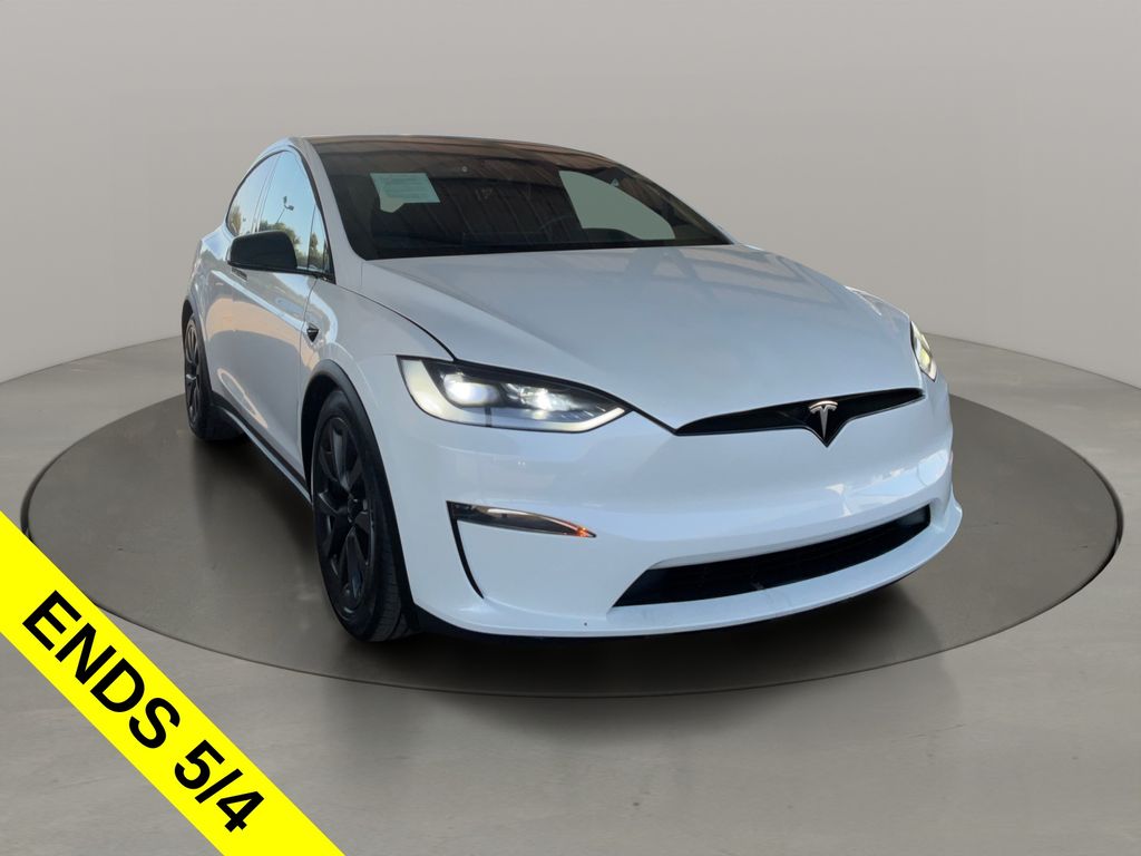 Pearl White Multi-Coat 2024 Tesla Model X AWD SUV / Crossover All-Wheel Drive 1-Speed Automatic