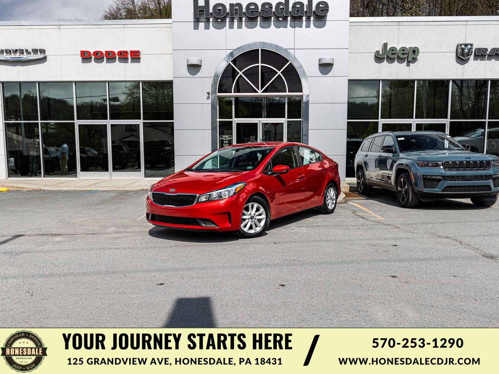Currant Red 2017 Kia Forte S Sedan Front-Wheel Drive 6-Speed Automatic