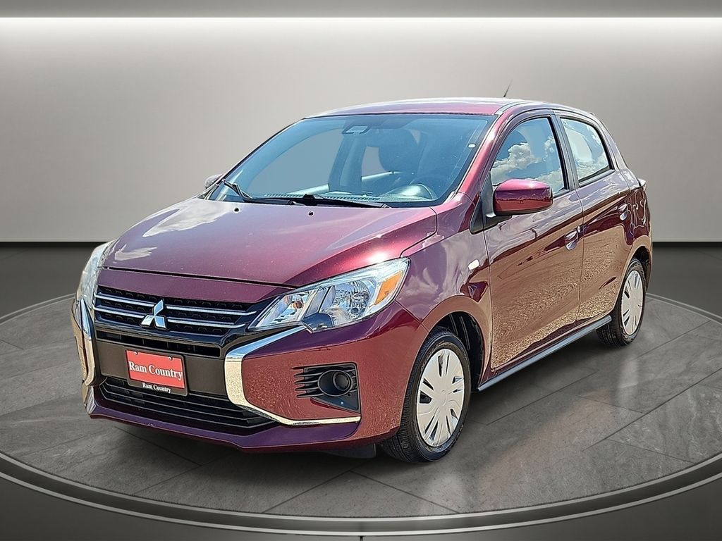 Wine Red Metallic 2024 Mitsubishi Mirage Hatchback Front-Wheel Drive Continuously Variable Transmission