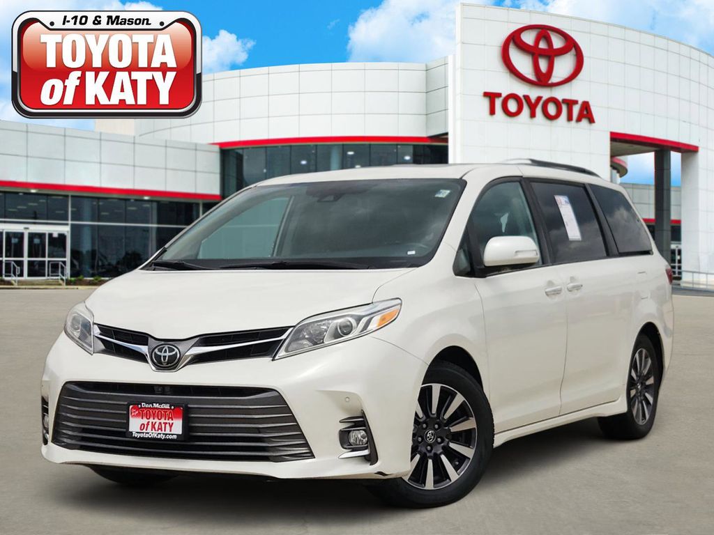 White (Blizzard Pearl) 2019 Toyota Sienna Limited Premium 7-Passenger FWD Minivan Front-Wheel Drive 8-Speed Automatic