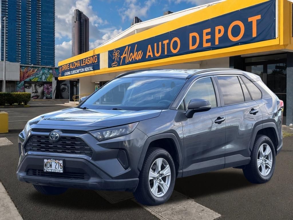Magnetic Gray Metallic/Midnight Black Metallic 2021 Toyota RAV4 Hybrid SUV / Crossover All-Wheel Drive Continuously Variable Transmission