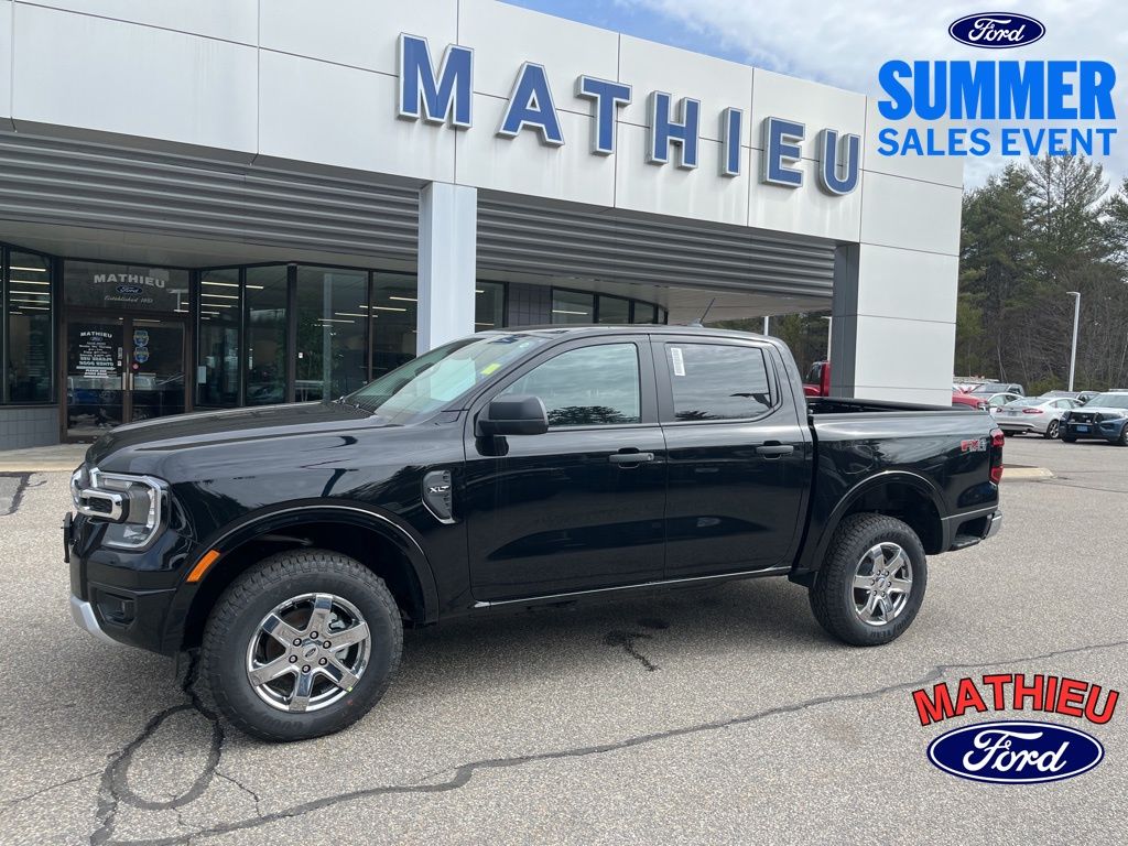 Shadow Black 2025 Ford Ranger Pickup Truck Four-Wheel Drive Automatic