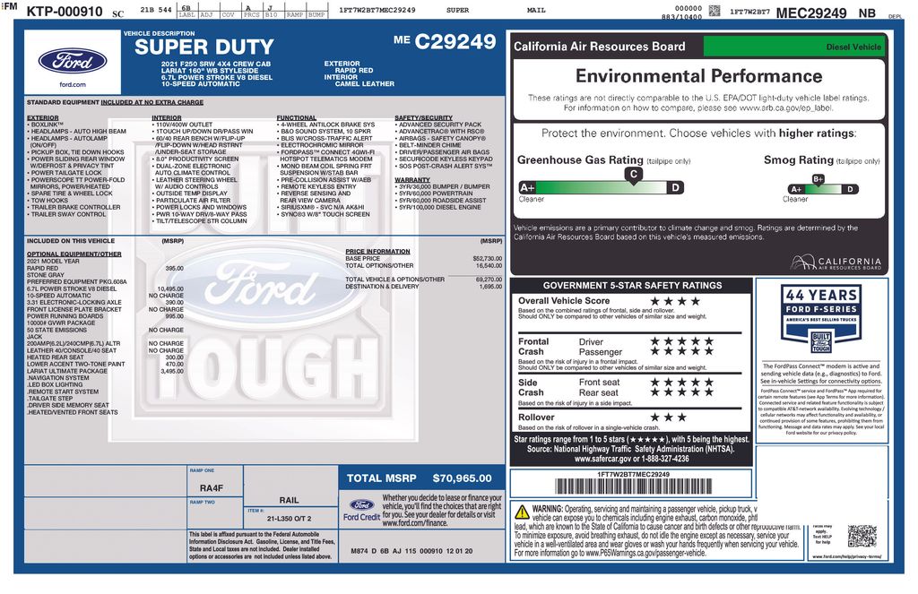 Used 2021 Ford F-250SD Truck