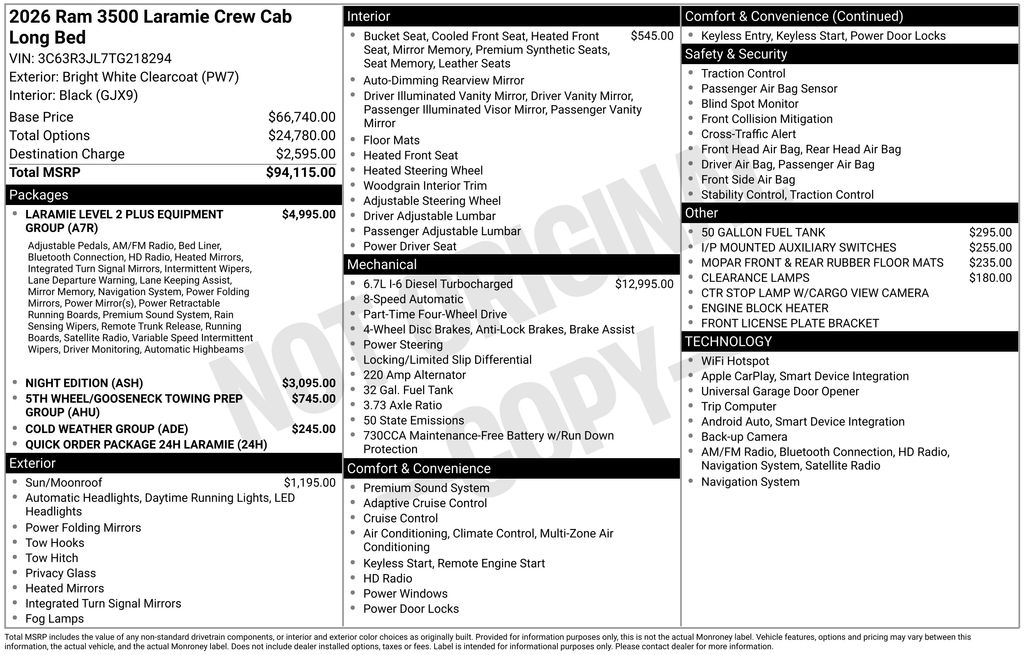 Used 2026 White Ram Laramie image 5