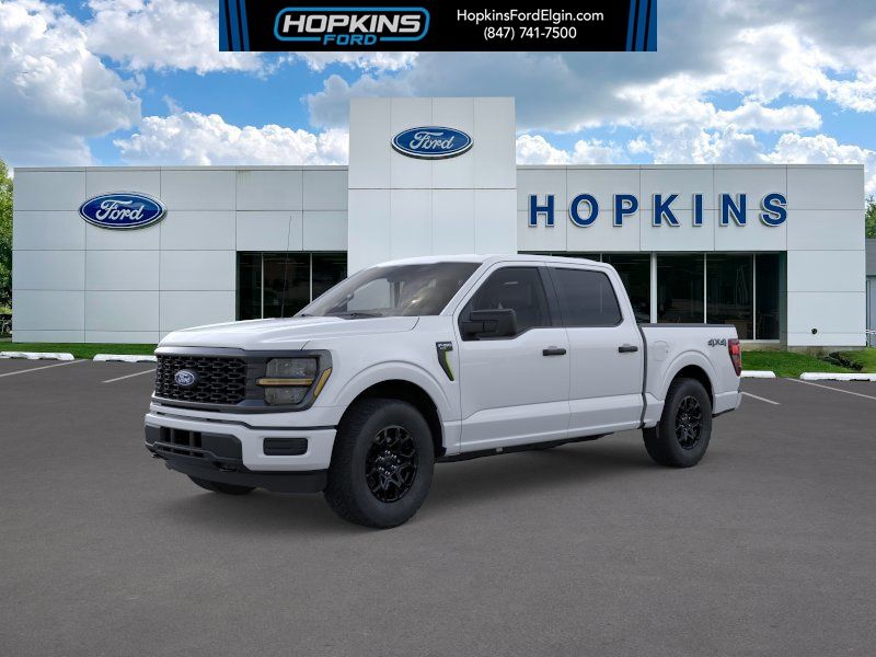 Oxford White 2025 Ford F-150 STX 4dr SuperCrew 4WD Pickup Truck Four-Wheel Drive Automatic
