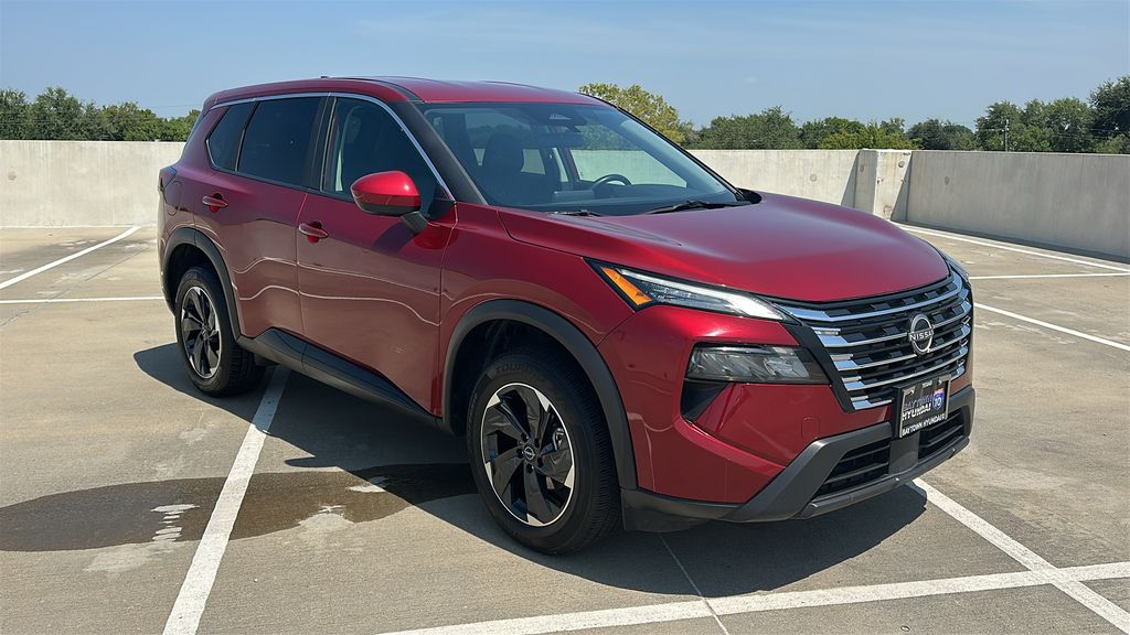 2025 Nissan Rogue SV Red at South Houston Nissan