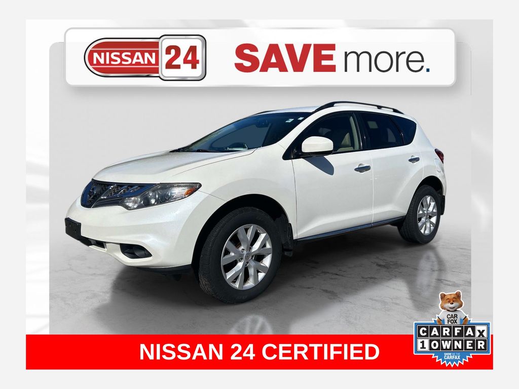 Pearl White 2014 Nissan Murano SUV / Crossover All-Wheel Drive Continuously Variable Transmission