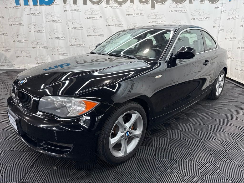 Jet Black 2011 BMW 1 Series Coupe Rear-Wheel Drive 6-Speed Automatic