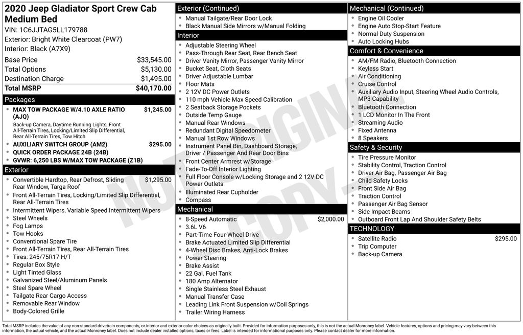 Certified Used 2020 White Jeep Sport image 8