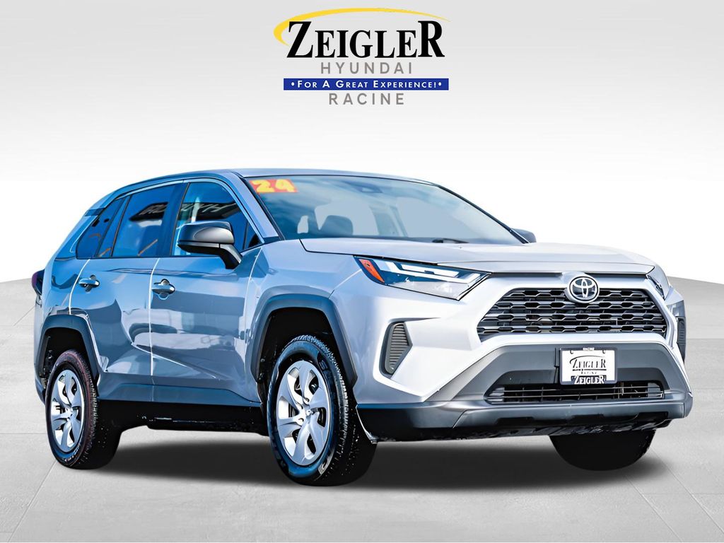 Silver 2024 Toyota RAV4 LE AWD SUV / Crossover All-Wheel Drive 8-Speed Automatic