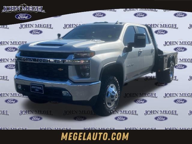 Silver Ice Metallic 2021 Chevrolet Silverado 3500HD Pickup Truck Four-Wheel Drive Automatic