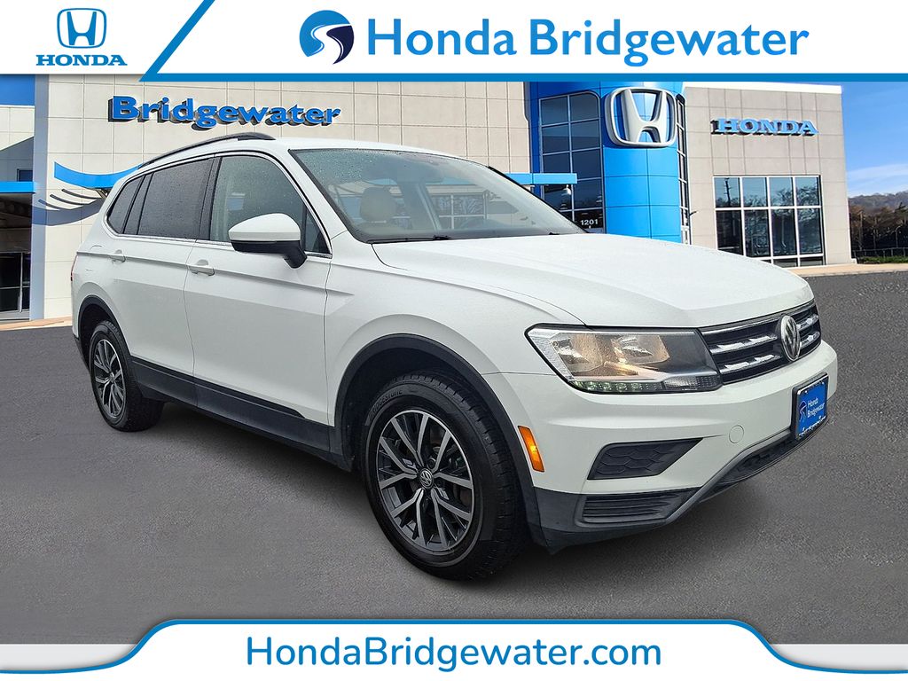 Pure White 2019 Volkswagen Tiguan SUV / Crossover All-Wheel Drive 8-Speed Automatic
