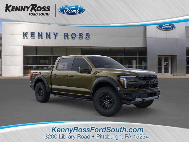 Green 2026 Ford F-150 Raptor SuperCrew 4WD Pickup Truck Four-Wheel Drive Automatic