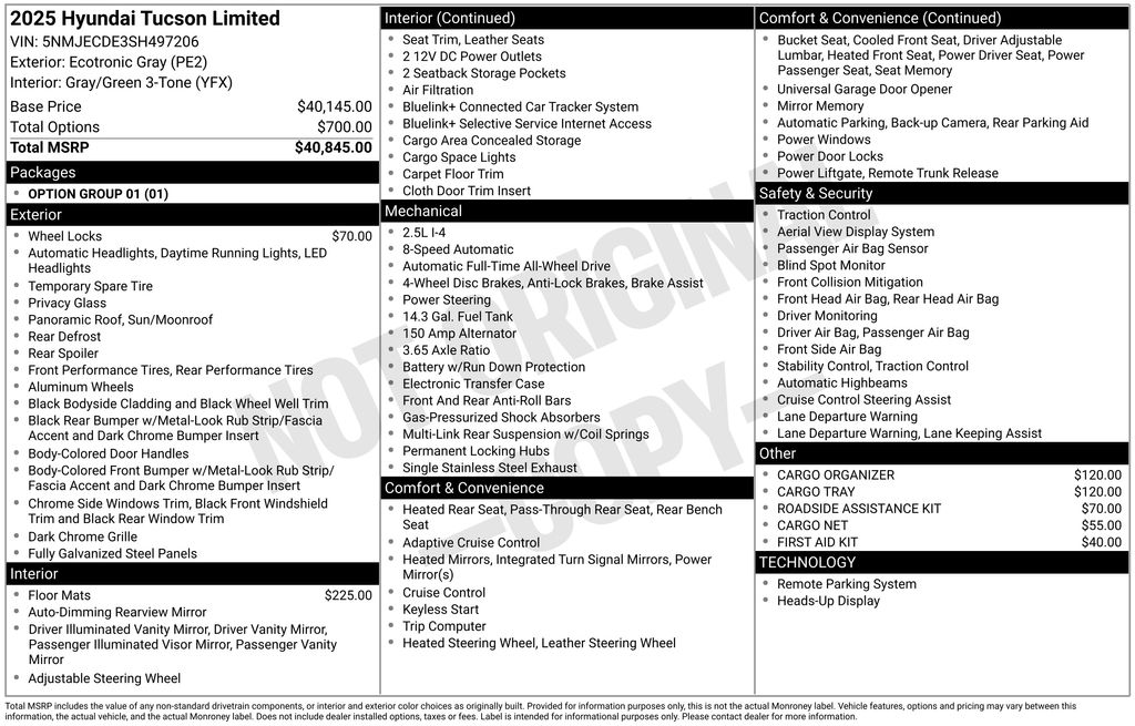 Tucson Limited