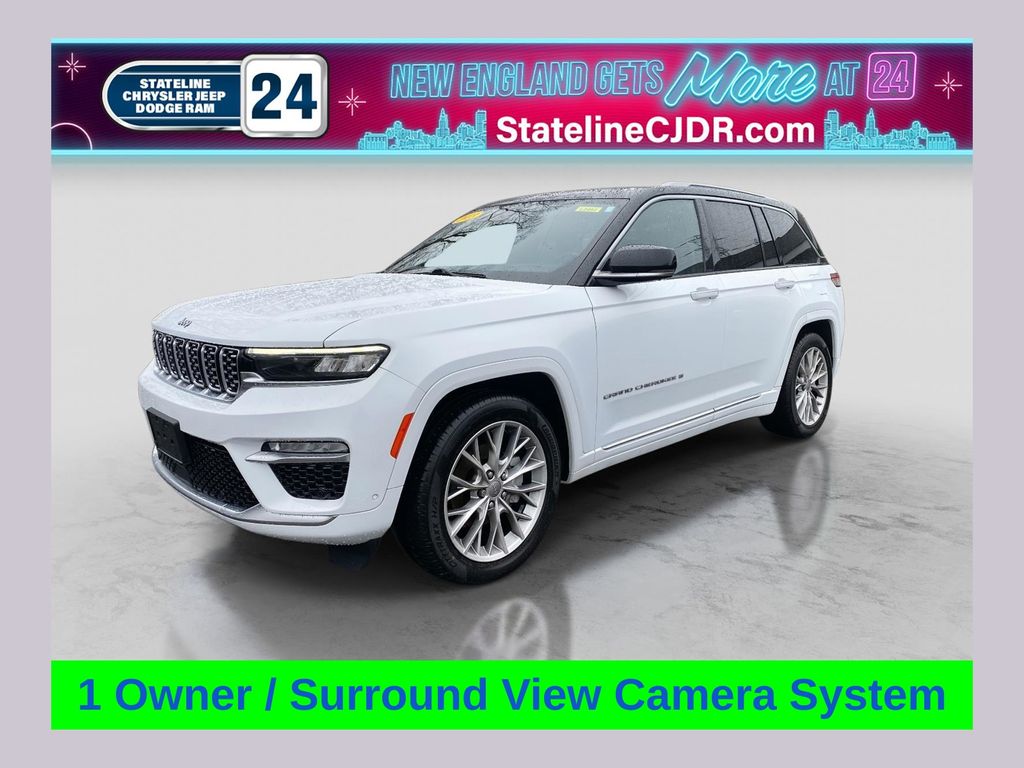 Bright White Clearcoat 2023 Jeep Grand Cherokee Summit 4WD SUV / Crossover Four-Wheel Drive 8-Speed Automatic