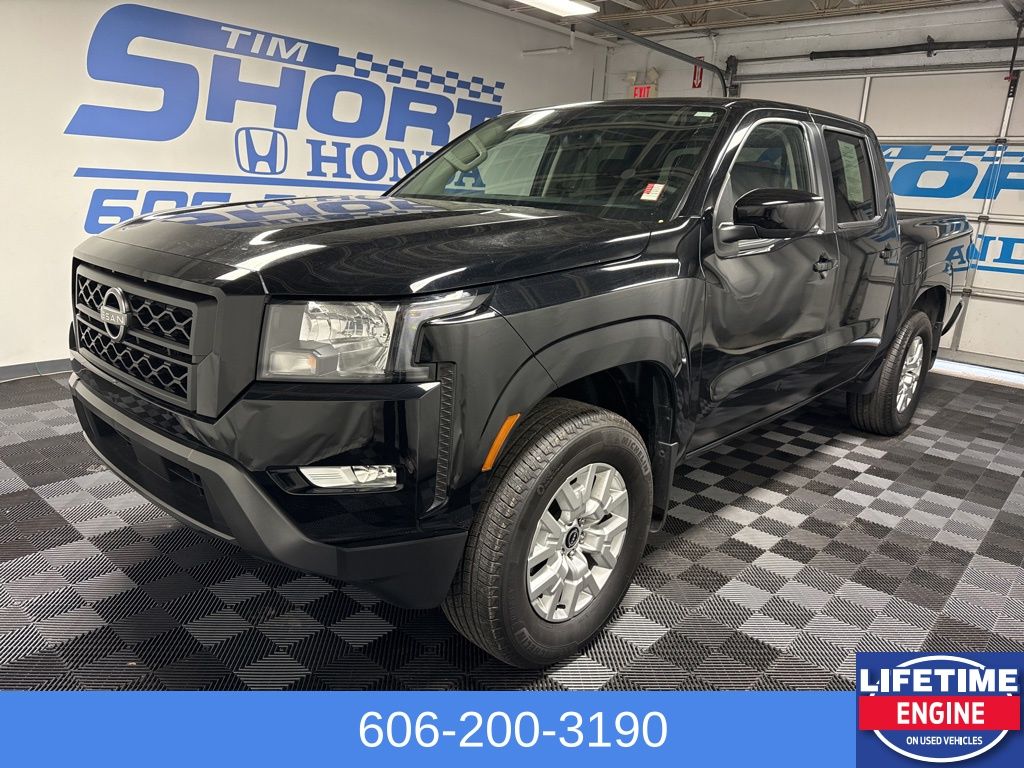 Super Black 2024 Nissan Frontier SV Crew Cab 4WD Pickup Truck Four-Wheel Drive 9-Speed Automatic Overdrive