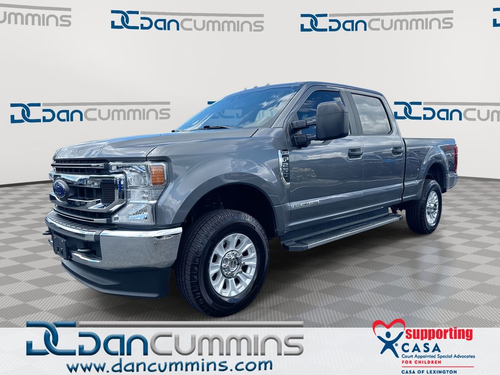 Gray Metallic 2021 Ford F-250 Super Duty Pickup Truck Four-Wheel Drive Automatic