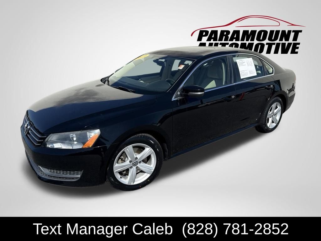Black 2013 Volkswagen Passat Sedan Front-Wheel Drive