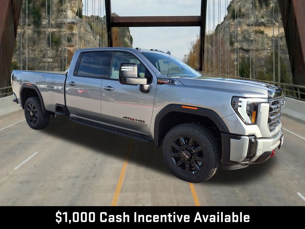 Sterling Metallic 2026 GMC Sierra 3500HD AT4 Crew Cab 4WD Pickup Truck Four-Wheel Drive Automatic