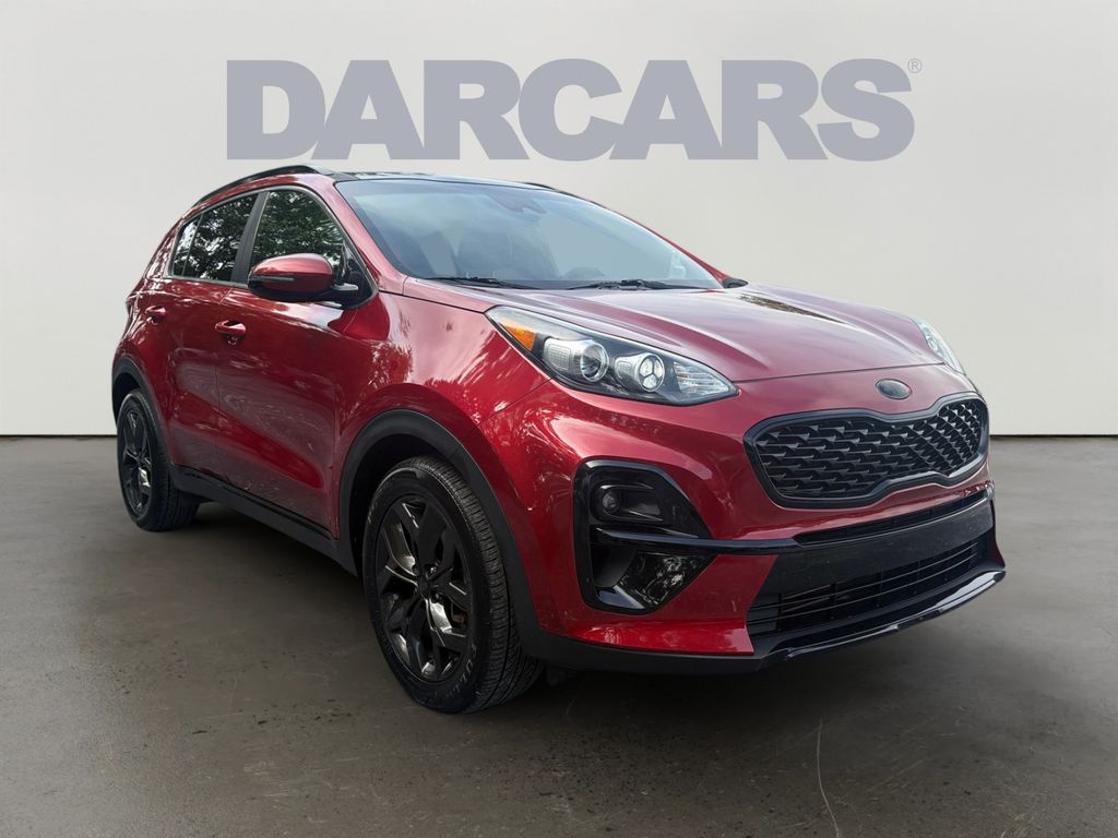 Hyper Red 2021 Kia Sportage SUV / Crossover Front-Wheel Drive 6-Speed Automatic Overdrive