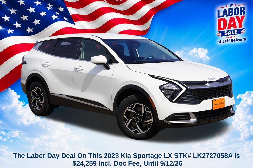 Snow White Pearl 2023 Kia Sportage SUV / Crossover All-Wheel Drive 8-Speed Automatic
