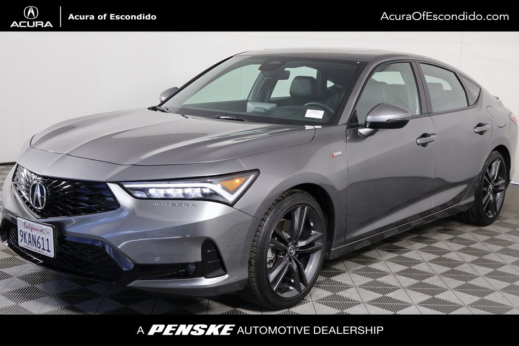 Liquid Carbon Metallic 2024 Acura Integra FWD with Technology and A-SPEC Package Sedan Front-Wheel Drive 6-Speed Manual