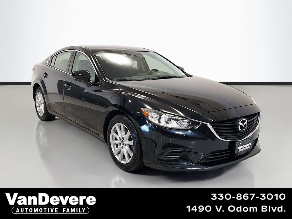 Jet Black Mica 2017 Mazda MAZDA6 Sedan Front-Wheel Drive 6-Speed Automatic