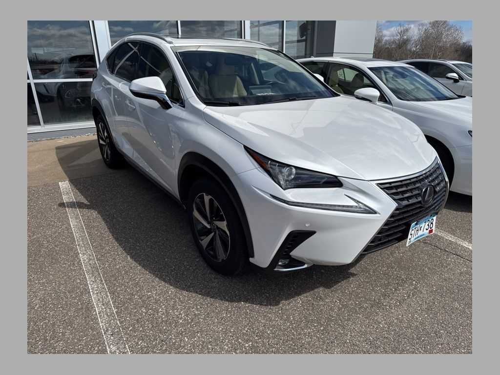 White 2020 Lexus NX Hybrid 300h AWD SUV / Crossover All-Wheel Drive Continuously Variable Transmission