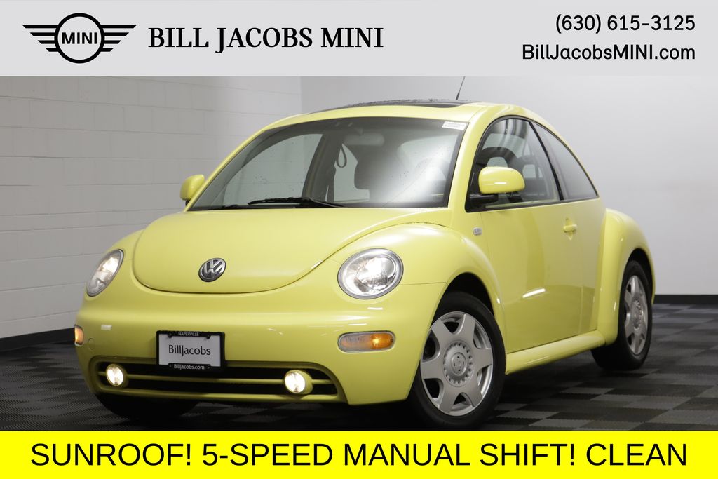 Yellow 2000 Volkswagen Beetle Hatchback Front-Wheel Drive 5-Speed Manual