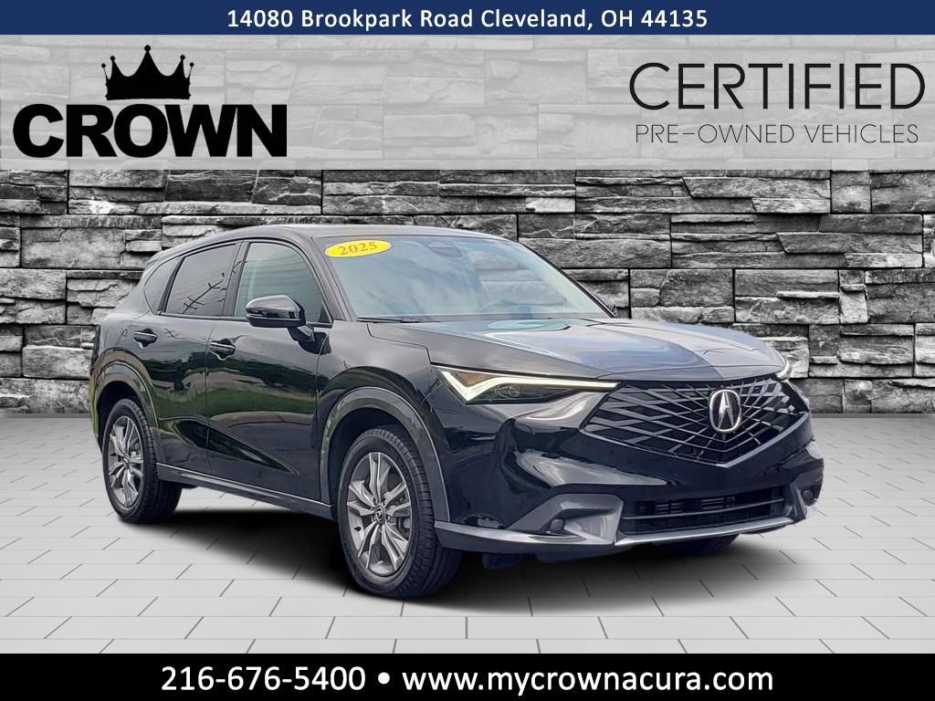 Crystal Black Pearl 2025 Acura ADX SUV / Crossover All-Wheel Drive Continuously Variable Transmission