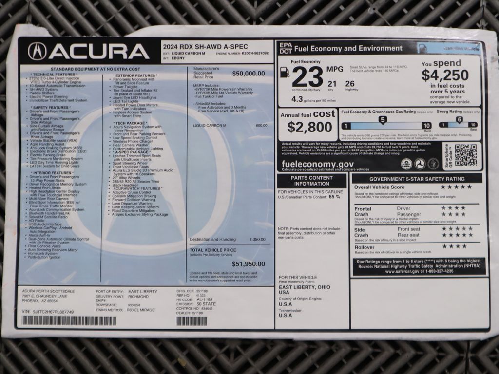 2024 Acura RDX Base 9