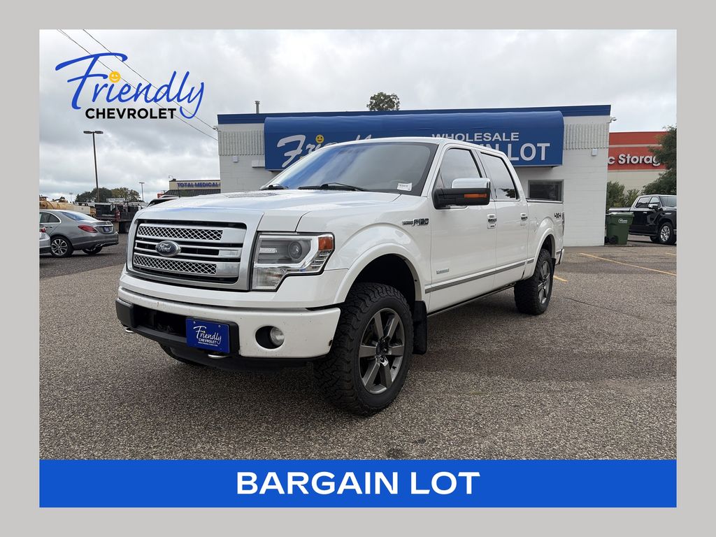 White Platinum Metallic Tri-Coat 2014 Ford F-150 Pickup Truck Four-Wheel Drive 6-Speed Automatic