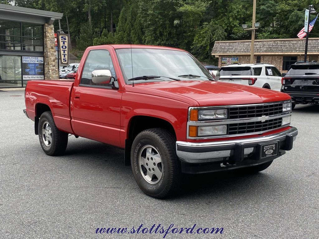 Cherry Red 1992 Chevrolet C/K 1500 Pickup Truck 4-Speed Automatic