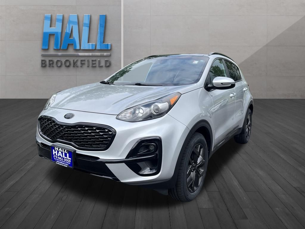 Sparkling Silver 2021 Kia Sportage SUV / Crossover All-Wheel Drive 6-Speed Automatic Overdrive
