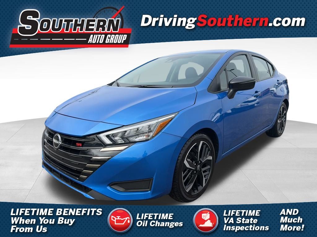 Electric Blue Metallic 2024 Nissan Versa Sedan Front-Wheel Drive Continuously Variable Transmission
