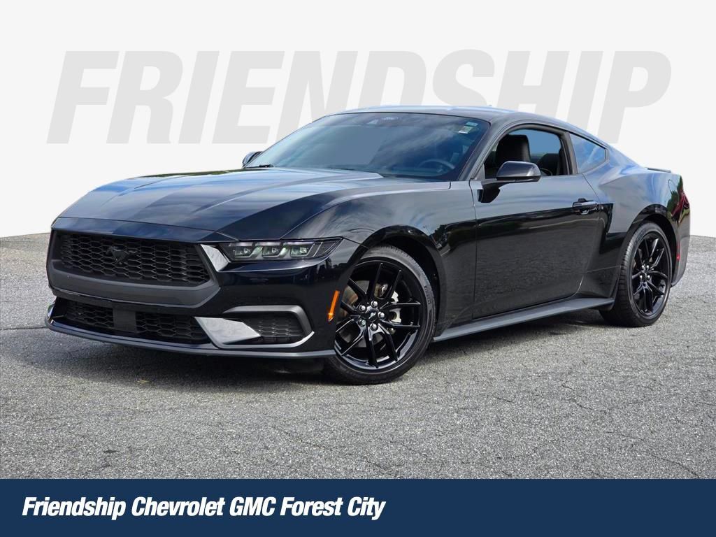 Shadow Black 2024 Ford Mustang EcoBoost Fastback RWD Coupe Rear-Wheel Drive Automatic