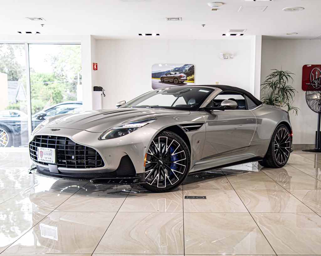 Aluminite Silver 2026 Aston Martin DB12 Convertible Rear-Wheel Drive 8-Speed Automatic