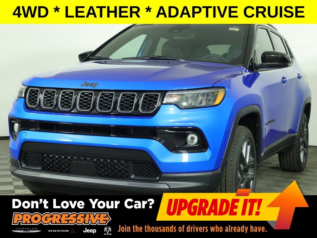 Hydro Blue Pearlcoat 2026 Jeep Compass SUV / Crossover Four-Wheel Drive 8-Speed Automatic