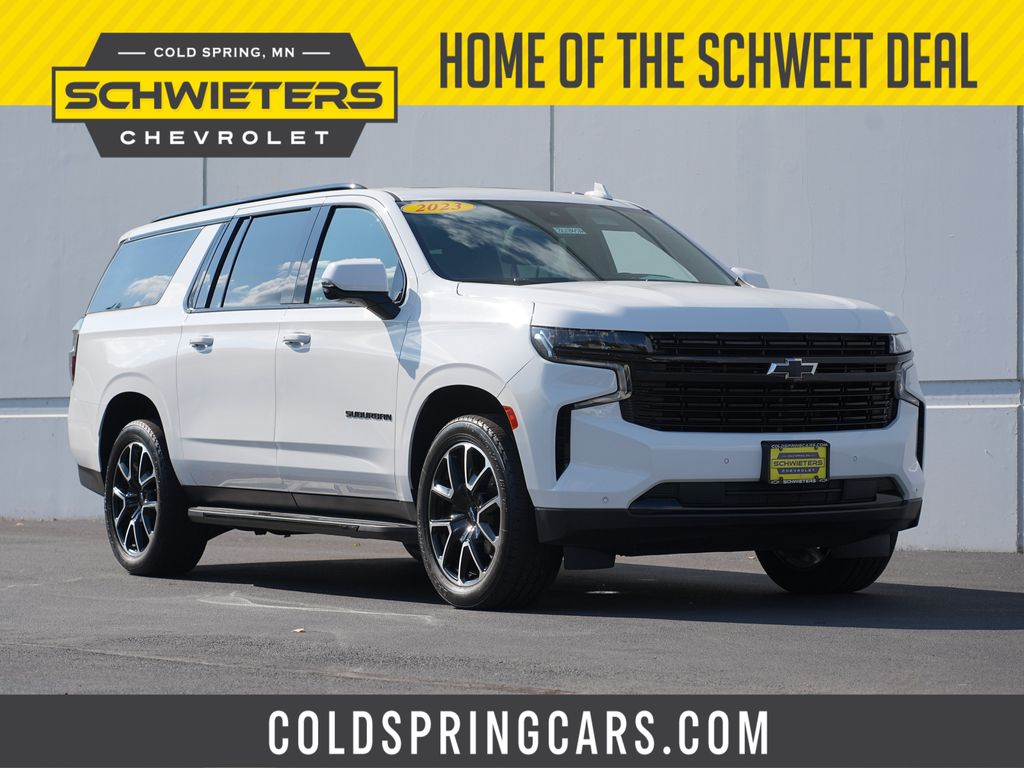 Summit White 2023 Chevrolet Suburban SUV / Crossover Four-Wheel Drive 