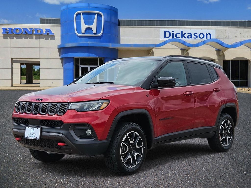 Red Hot Pearlcoat 2025 Jeep Compass Trailhawk 4WD SUV / Crossover Four-Wheel Drive 8-Speed Automatic