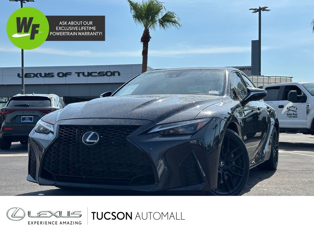 Black (Caviar) 2023 Lexus IS Sedan Rear-Wheel Drive 8-Speed Automatic