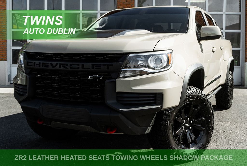 Sand Dune Metallic 2021 Chevrolet Colorado Pickup Truck Four-Wheel Drive 8-Speed Automatic