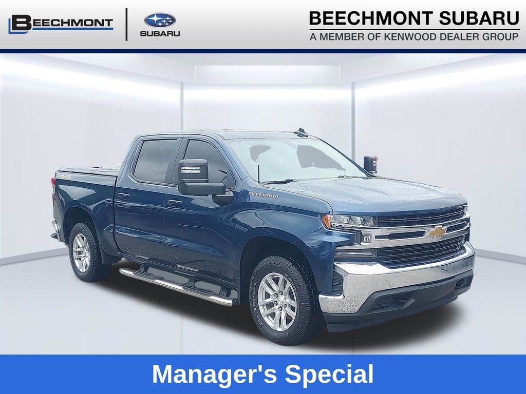 Northsky Blue Metallic 2019 Chevrolet Silverado 1500 Pickup Truck Four-Wheel Drive 8-Speed Automatic