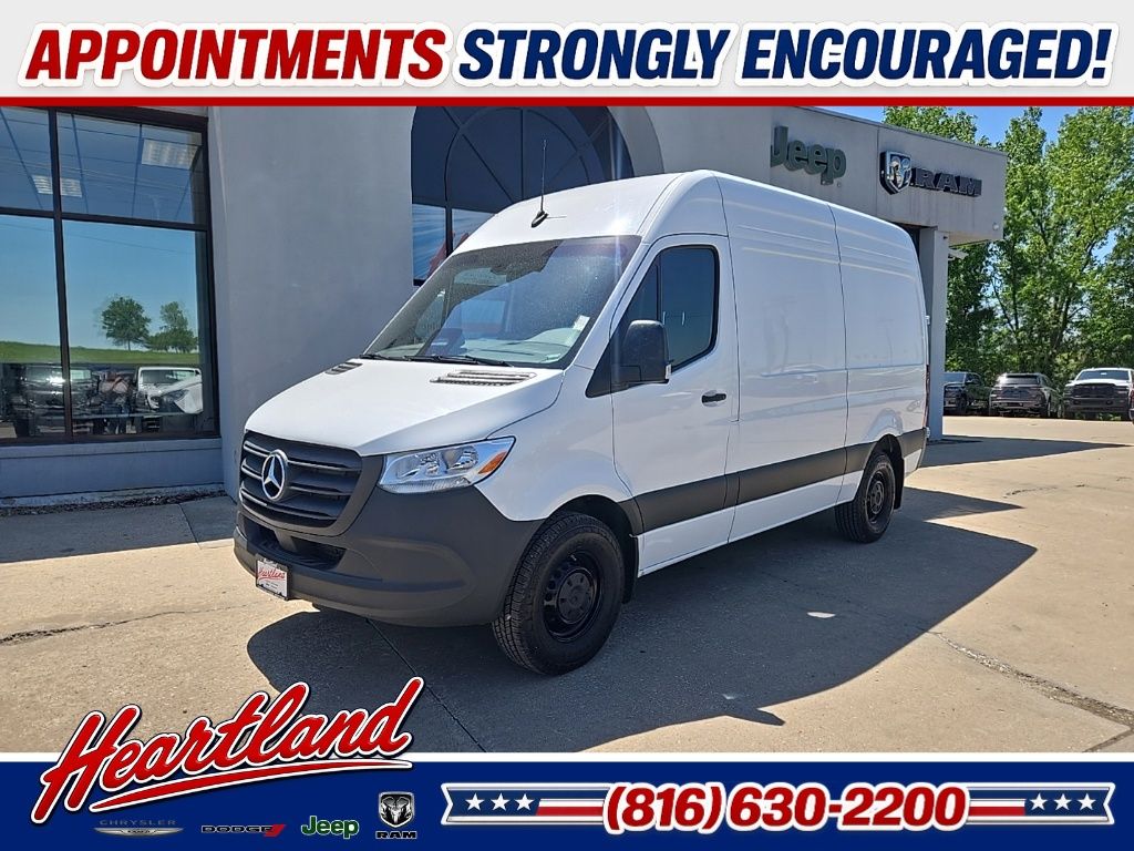 Arctic White 2025 Mercedes-Benz Sprinter Cargo Van Rear-Wheel Drive 9-Speed Automatic