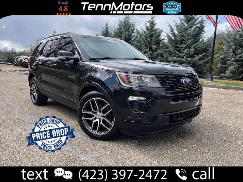Black 2019 Ford Explorer Sport AWD SUV / Crossover All-Wheel Drive 6-Speed Automatic