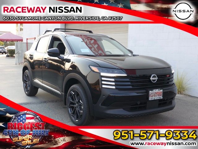 Super Black 2025 Nissan Kicks SUV / Crossover Front-Wheel Drive Continuously Variable Transmission