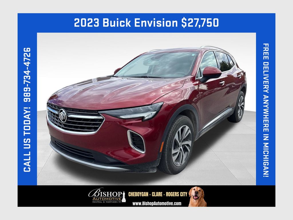 Cinnabar Metallic 2023 Buick Envision SUV / Crossover All-Wheel Drive 9-Speed Automatic