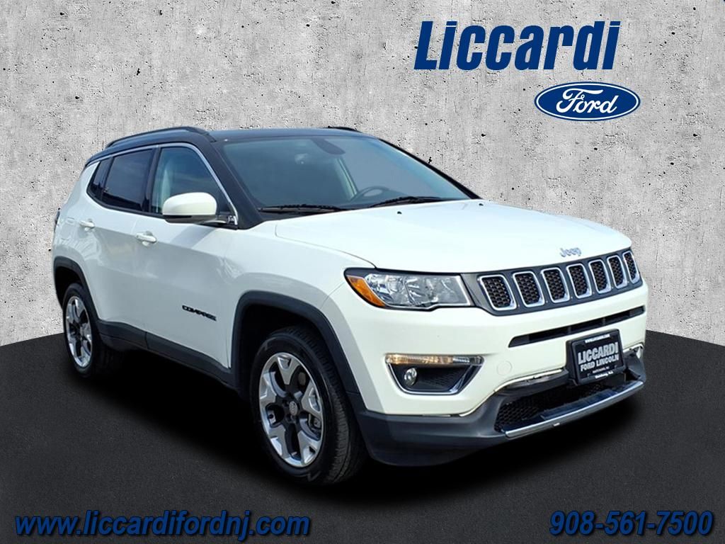 White Clearcoat 2018 Jeep Compass Limited 4WD SUV / Crossover Four-Wheel Drive 9-Speed Automatic