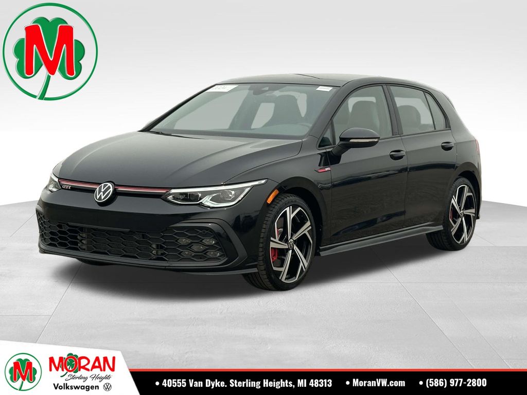 Black Metallic 2024 Volkswagen Golf GTI Hatchback Front-Wheel Drive 7-Speed Dual Clutch